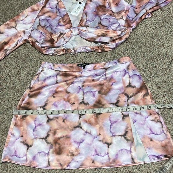 New dynamite satin skirt set - Picture 9 of 12